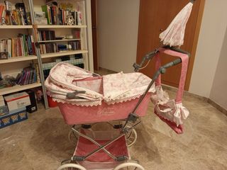 Carrello per bambole Inglesina rosa