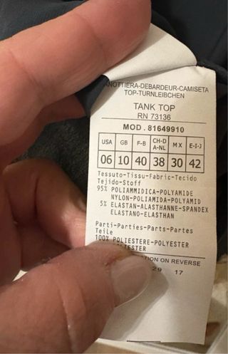 Canotta MAX&Co. paillettes oro e tessuto nero