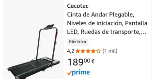 Cinta de andar Cecotec plegable