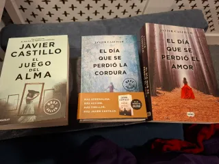 Lote 3 libros Javier Castillo