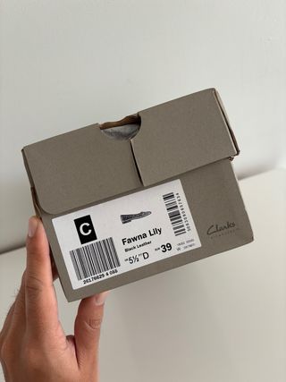 Bailarinas negras piel Clarks nuevas