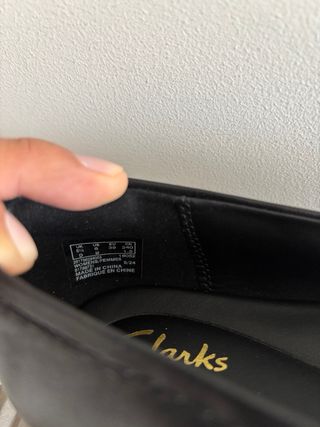 Bailarinas negras piel Clarks nuevas