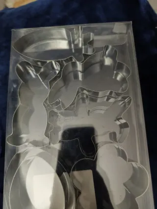 Juego Cortadores Galletas Pascua Metal