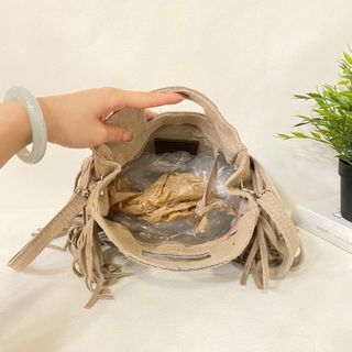 Bolso ante flecos mano/bandolera mujer 0504