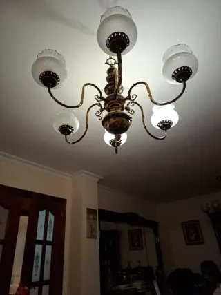 2 Lámparas de salón antigua