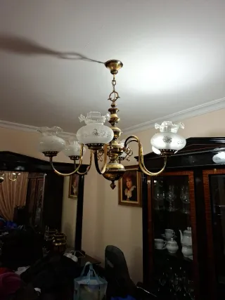 2 Lámparas de salón antigua