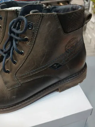 Botas hombre estilo vintage talla 45 piel