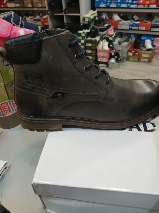 Botas hombre estilo vintage talla 45 piel