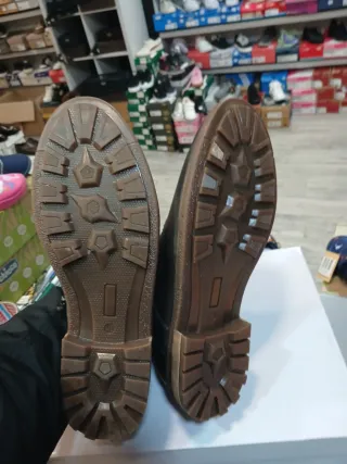 Botas hombre estilo vintage talla 45 piel