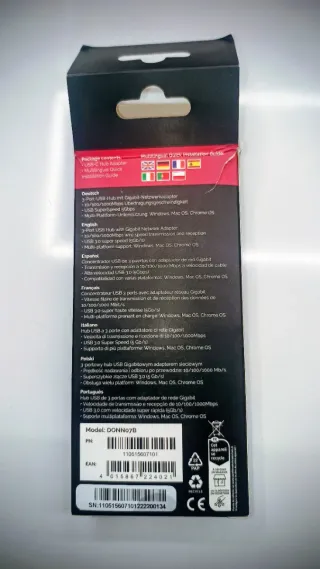 Conceptronic DONN Hub USB-C 3 Puertos + LAN