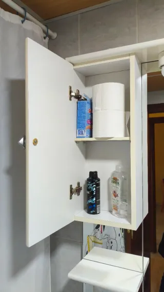 Espejo con armario para baño y bombillas de led