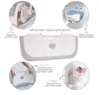 Reductor de bañera para bebé
