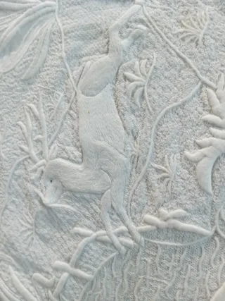 Lenzuola ricamo antico lino mano