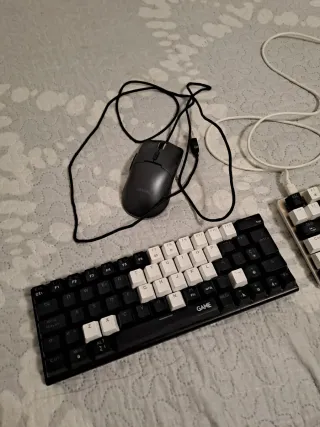 Teclado AJAZZ Negro/Blanco