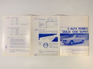Libretto Uso e Manutenz. Alfa Romeo Giulia 1300 TI