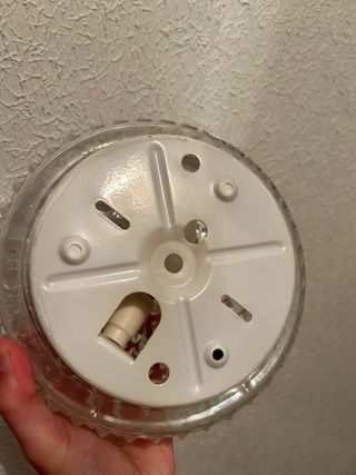 Lámpara de techo para baño antigua de cristal