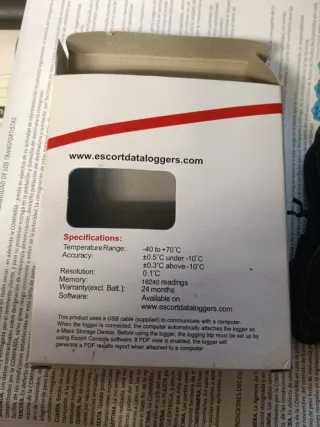 Registrador Temperatura Escort iMiniPlus PDF