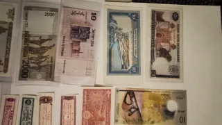 Lote de 18 Billetes Asia: Indonesia, Israel, Yemen