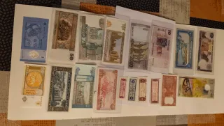 Lote de 18 Billetes Asia: Indonesia, Israel, Yemen