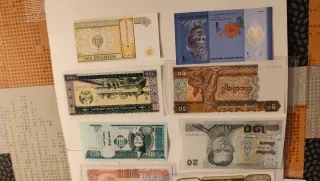 Lote de 18 Billetes Asia: Indonesia, Israel, Yemen