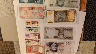 Lote de 18 Billetes Asia: Indonesia, Israel, Yemen