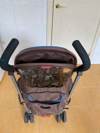Silla de paseo Maclaren azul y marrón