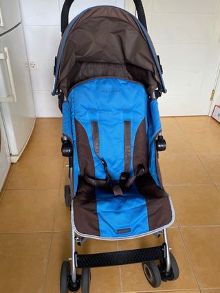Silla de paseo Maclaren azul y marrón