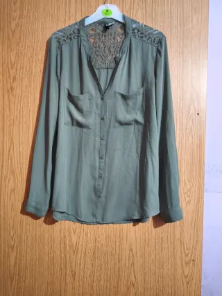 Camisa verde mujer talla M