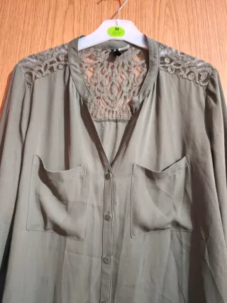 Camisa verde mujer talla M