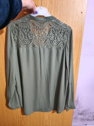 Camisa verde mujer talla M