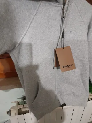 Felpa con cappuccio grigia