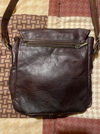 Bolso Bandolera Cuero Estilo Vintage Unisex