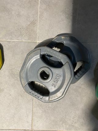 Discos de goma para barra