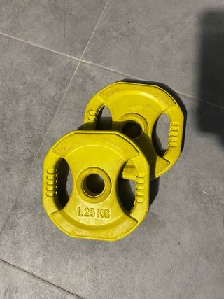 Discos de goma para barra