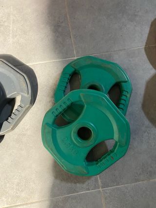 Discos de goma para barra