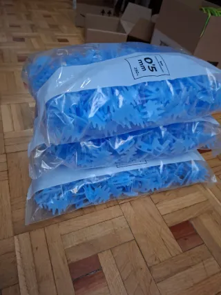 Sistema Nivelación Azulejos 0.5mm - 3 Bolsas 250un