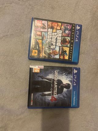 Juegos PS4: GTA V y Uncharted 4
