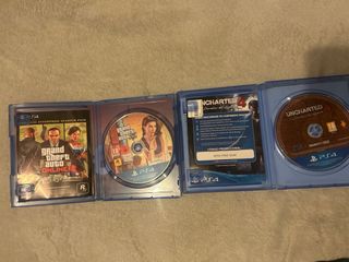 Juegos PS4: GTA V y Uncharted 4