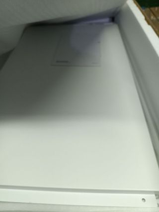 SONGMICS Armario de Almacenamiento, Aparador de Metal, Doble Puerta Magnética, Estante Ajustable, Marco de Acero, 40 x 80 x 76 cm, Beige Natural y Blanco LSC102W57