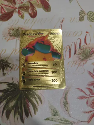 Carta Pokémon Drednaw VMAX Metálica Dorada