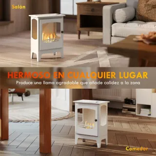 Chimenea Bioetanol 7000BTU Blanca