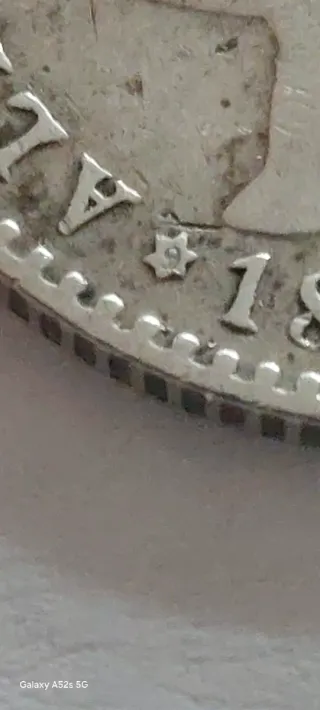 50 céntimos 1896 Alfonso XIII  Muy escasa