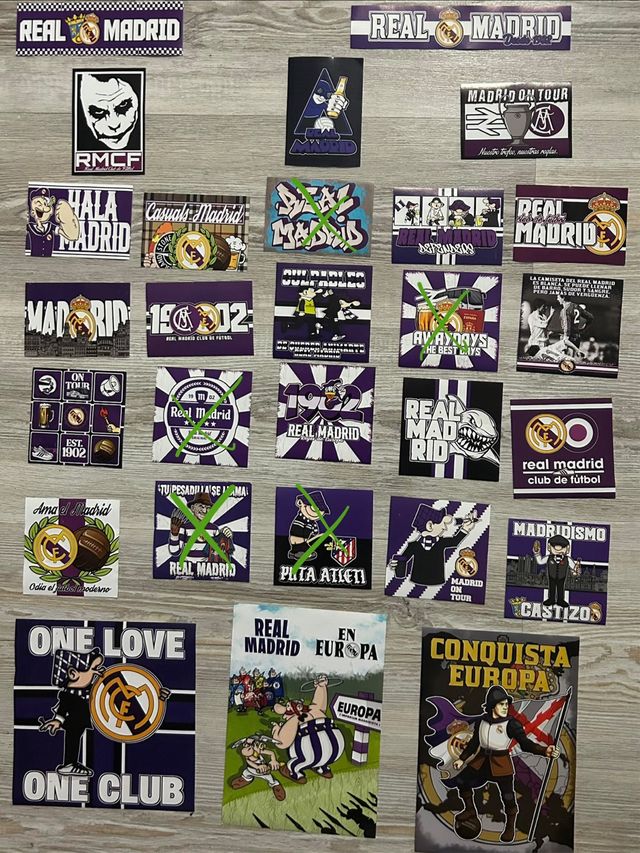 Lote Pegatinas Real Madrid PACK 3