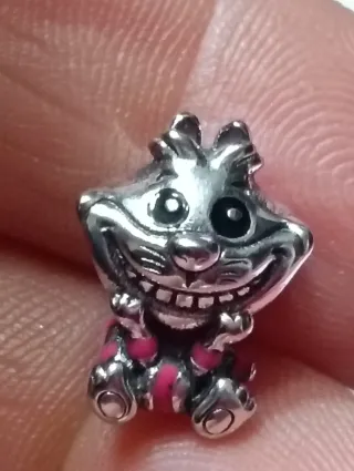 Charm Pandora Stregatto Disney Argento