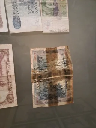 Billetes españoles antiguos