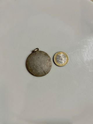 Medalla de plata antigua Unica
