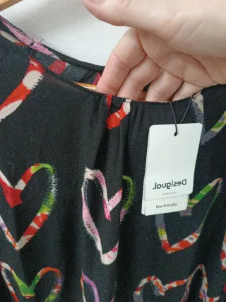 Blusa Desigual Corazones Multicolor