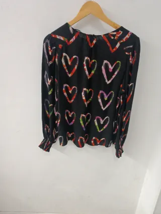 Blusa Desigual Corazones Multicolor
