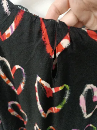 Blusa Desigual Corazones Multicolor