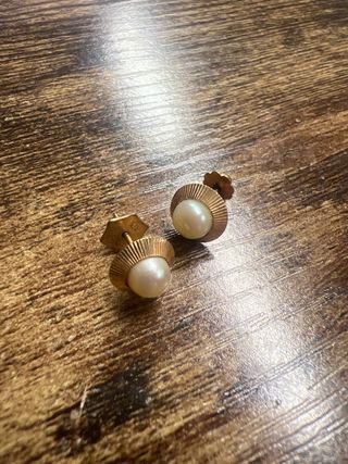 Pendientes Oro 18K y Perlas